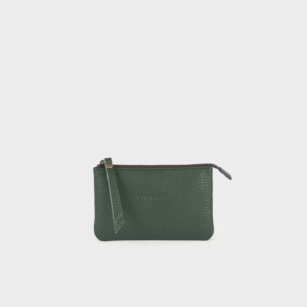 Gina - Soft Leather Wallet Women - Small - Forest