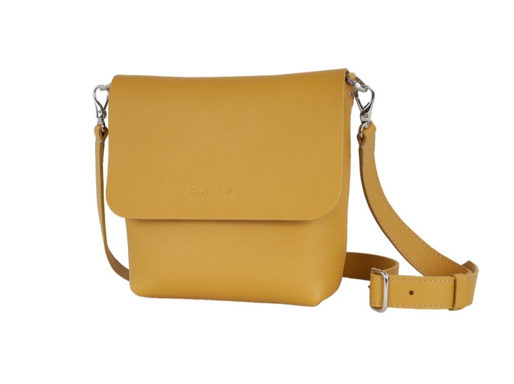 leather bag - golden bag