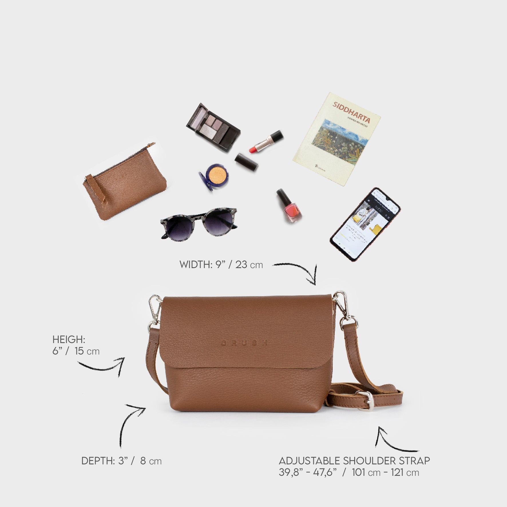 leather bag - brown bag