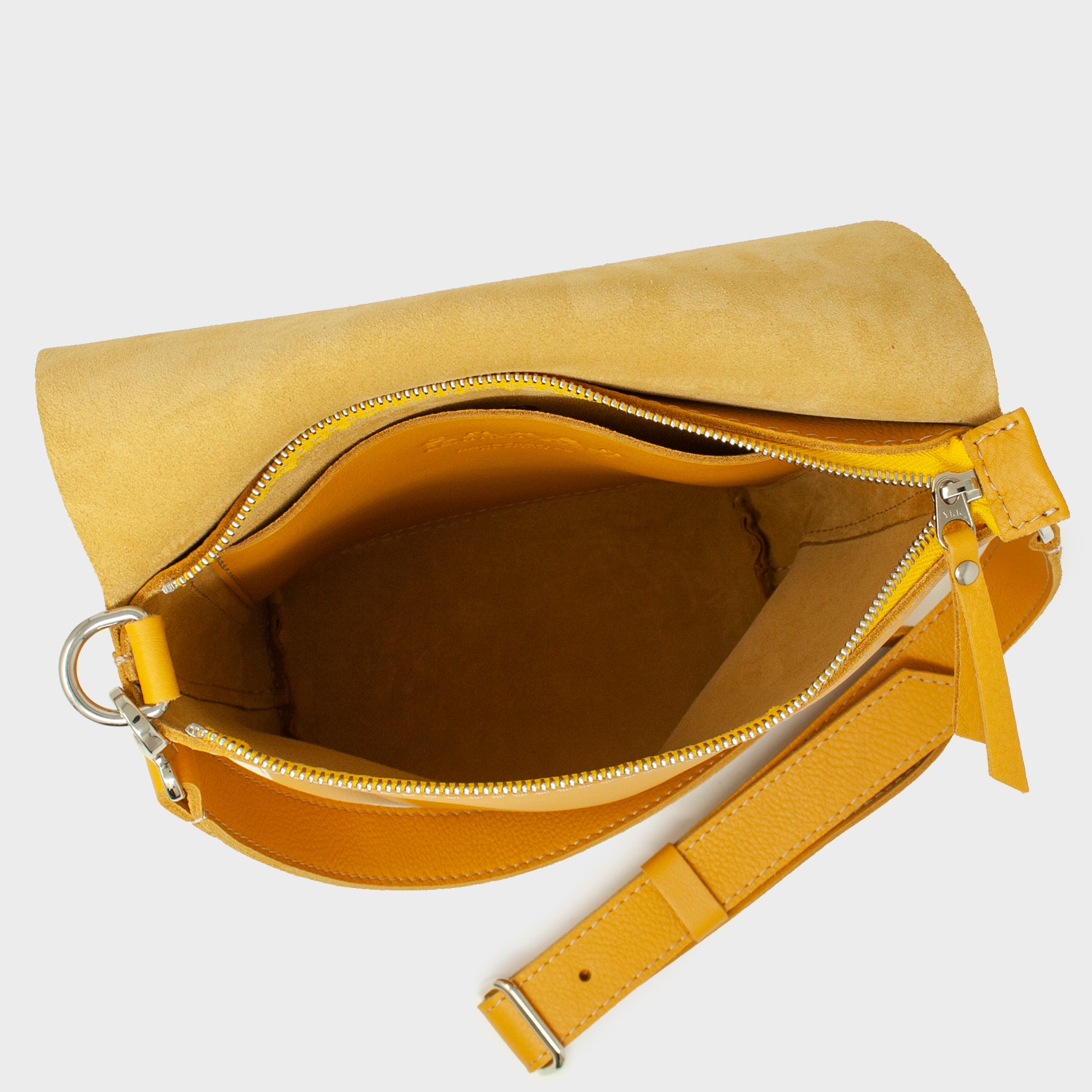 Leather Crossbody Bag Women M Golden - Joy Syna