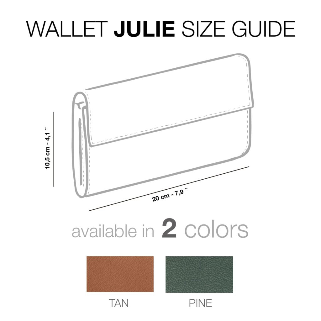 Julie - Snap Wallet Women - Tan