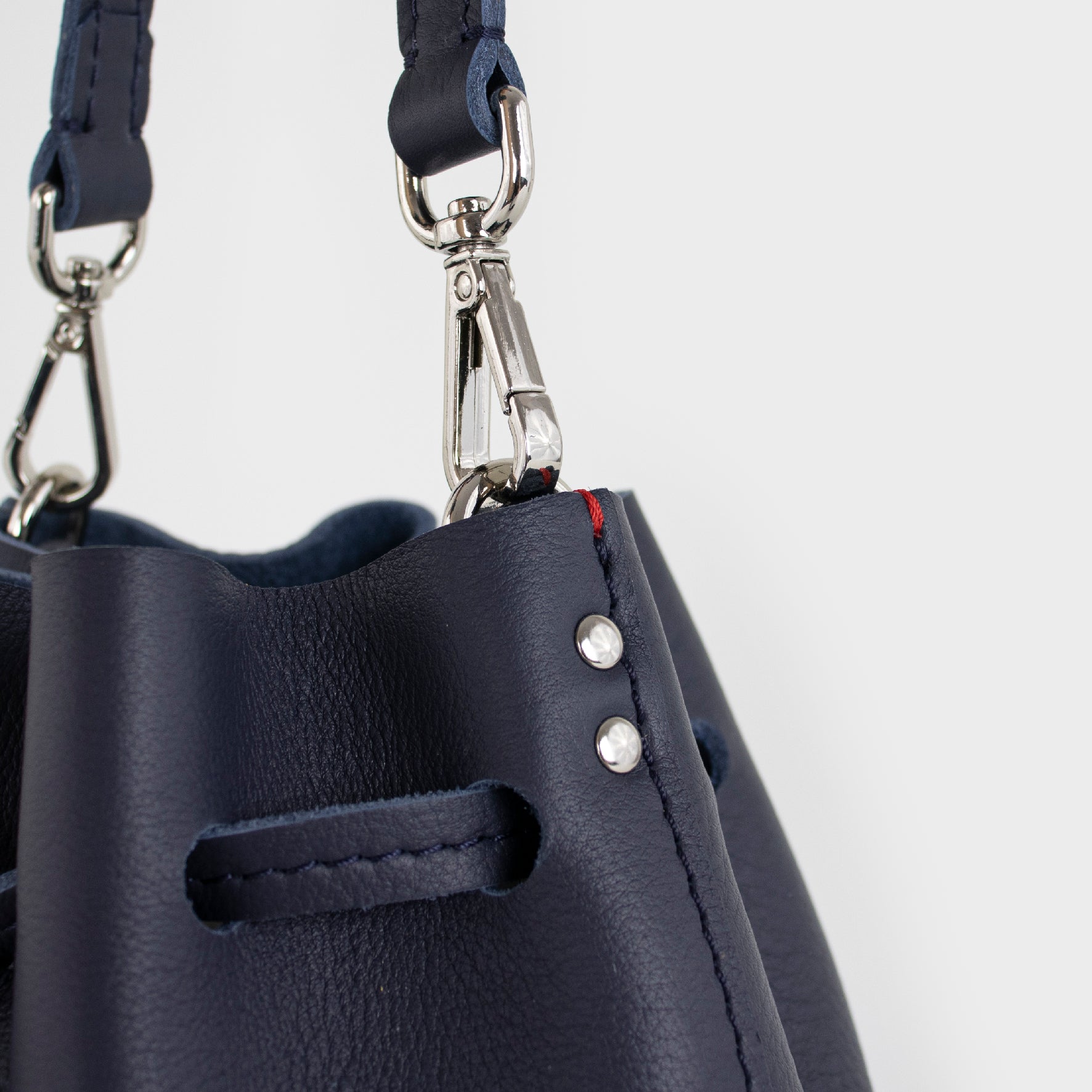 leather bag - blue bag