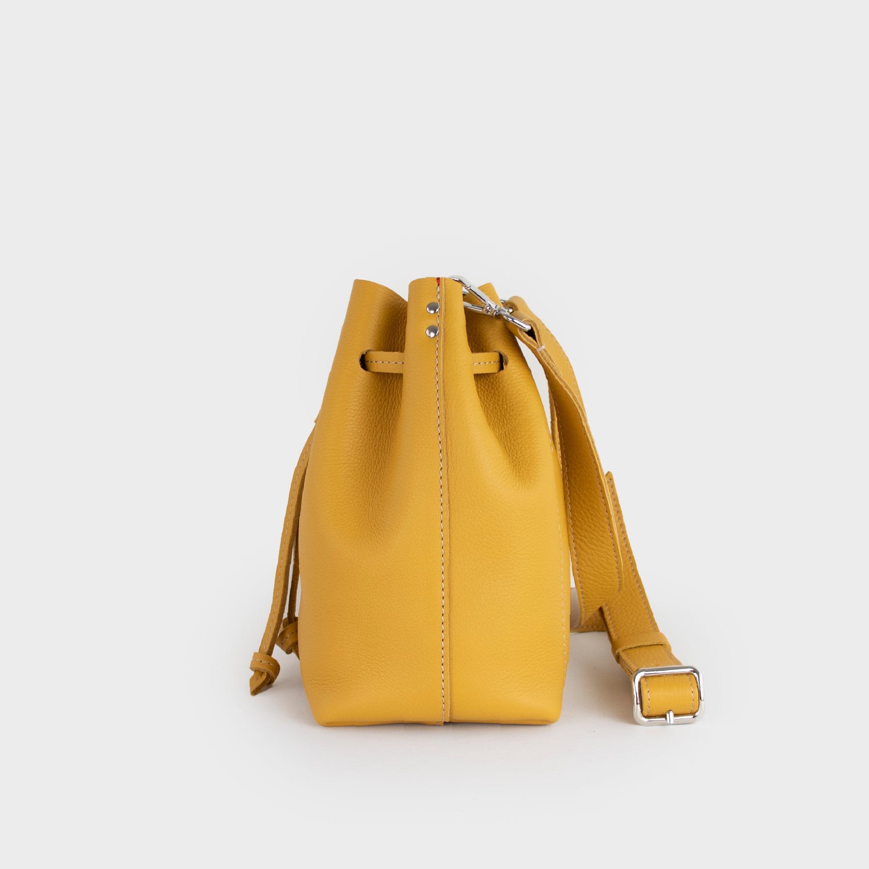 Bolso Bandolera De Cuero Mujer Amarillo - Magic Syna