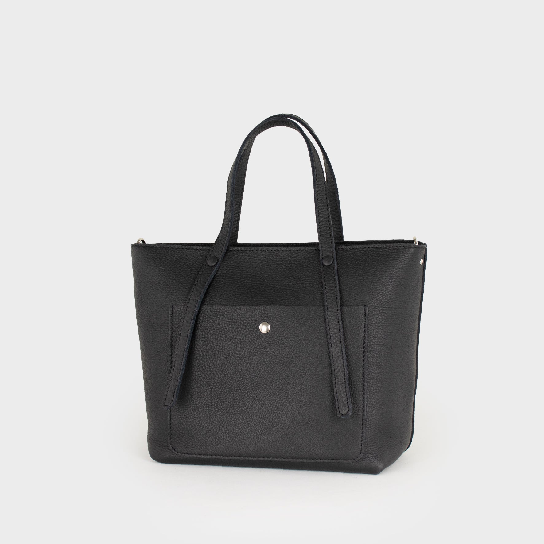 Bolso Tote de Cuero Mujer Negro M - Jarana Syna