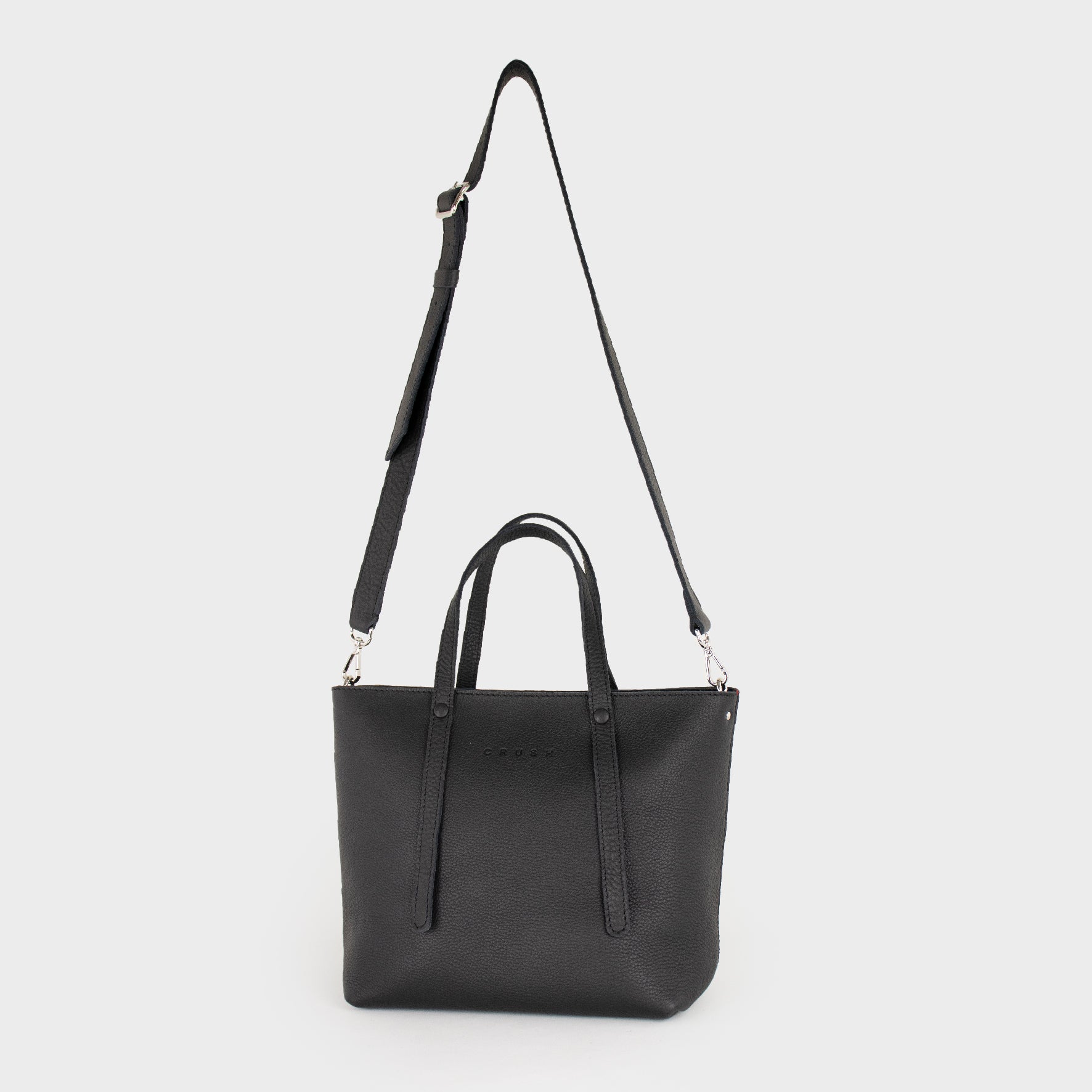 Bolso Tote de Cuero Mujer Negro M - Jarana Syna