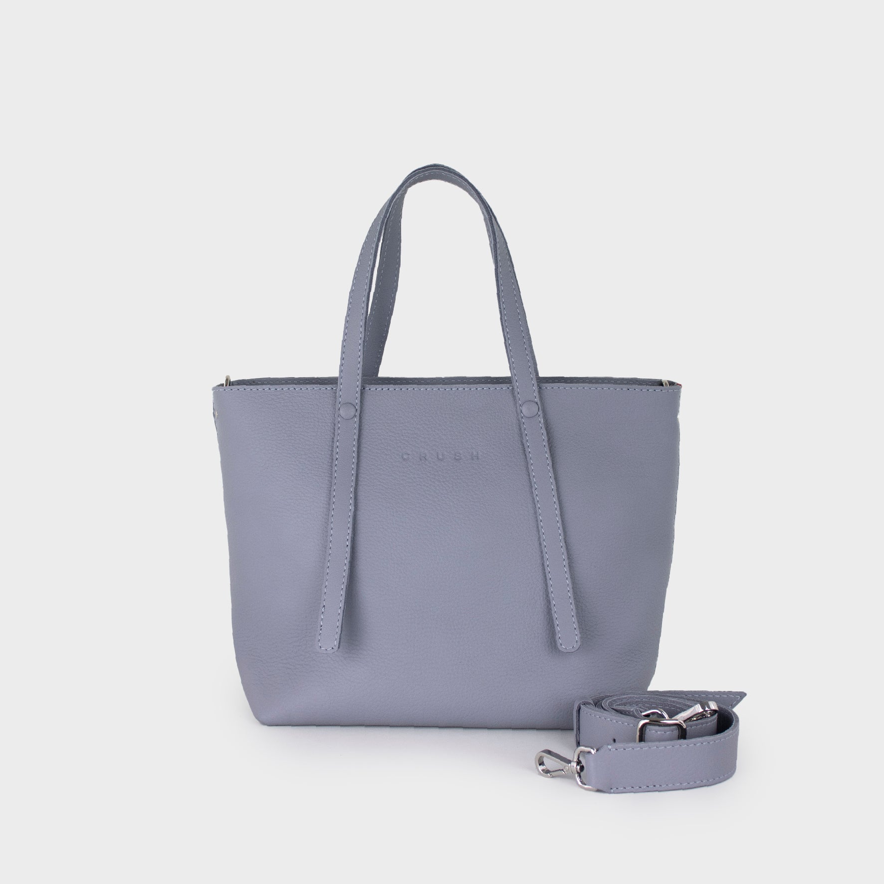 Bolso Tote De Cuero Mujer Lavanda M - Jarana Syna