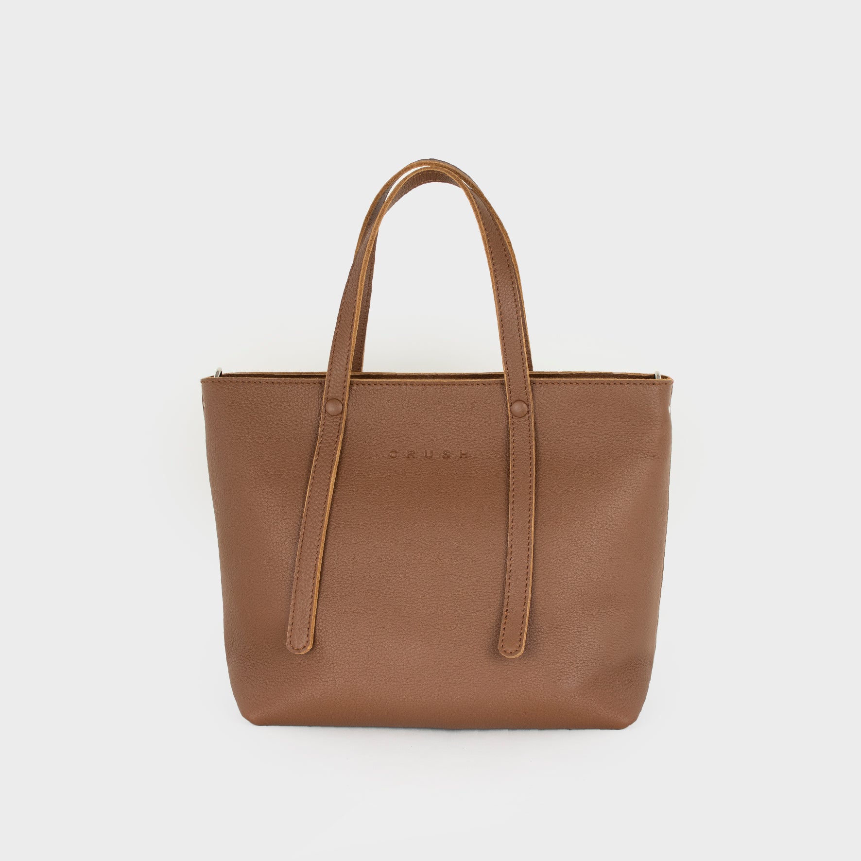 Leather Tote Bag Women Tan M - Jarana Syna