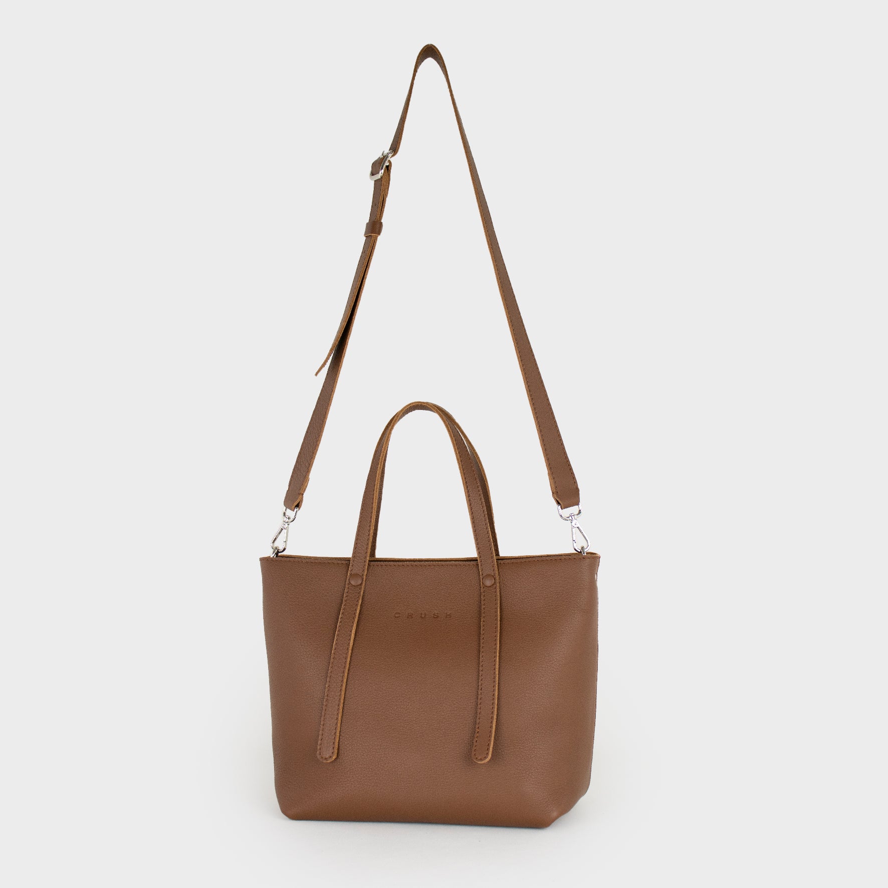 Leather Tote Bag Women Tan M - Jarana Syna