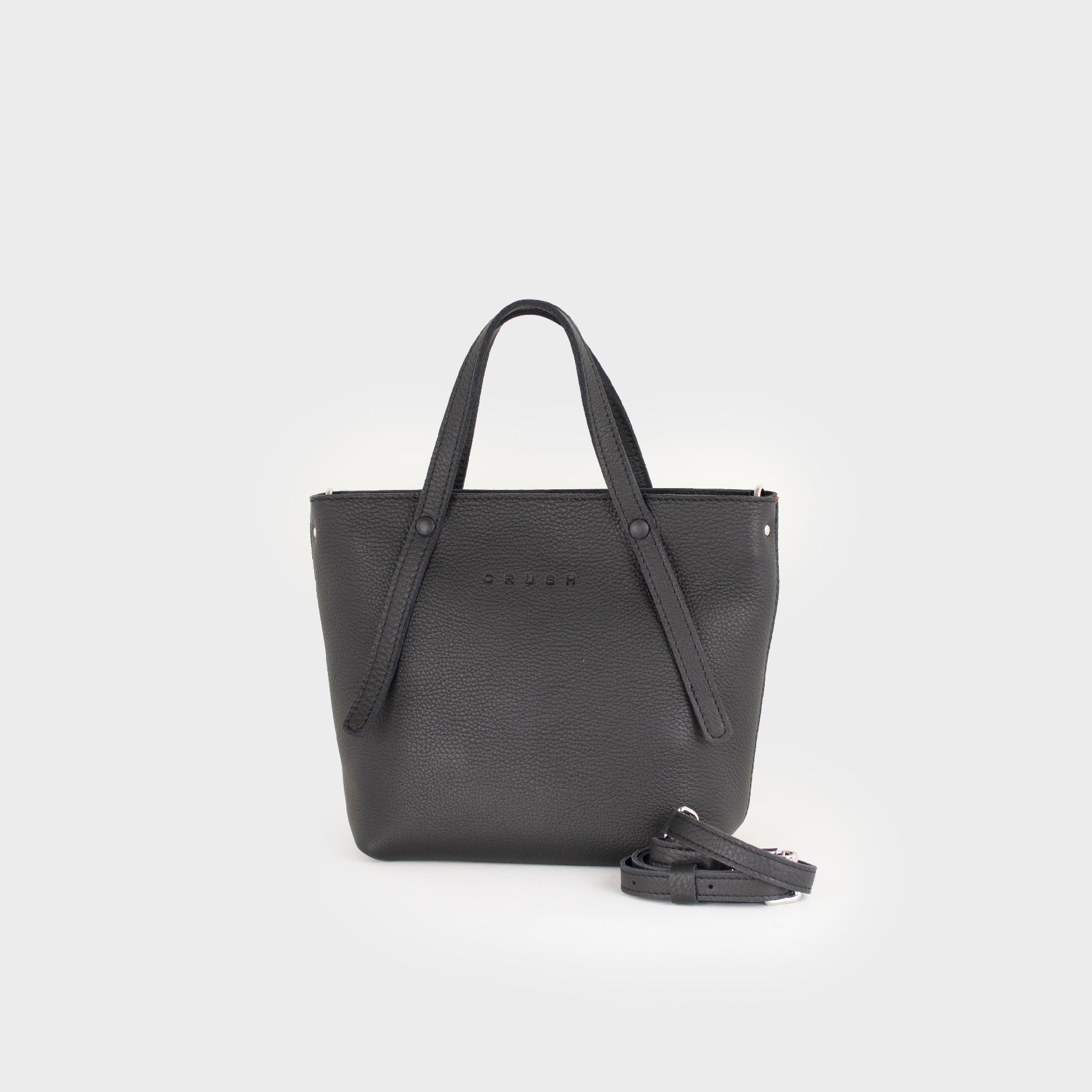 Leather Tote Bag Women Black S - Jarana Syna