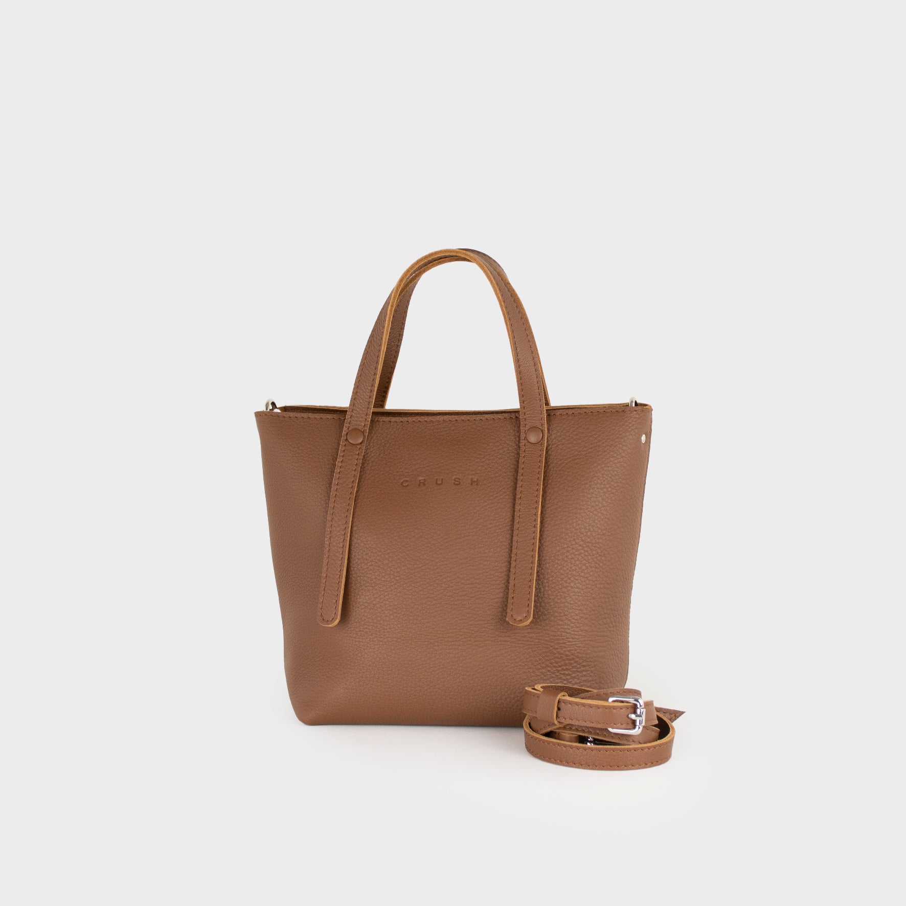 Leather Tote Bag Women Tan S - Jarana Syna