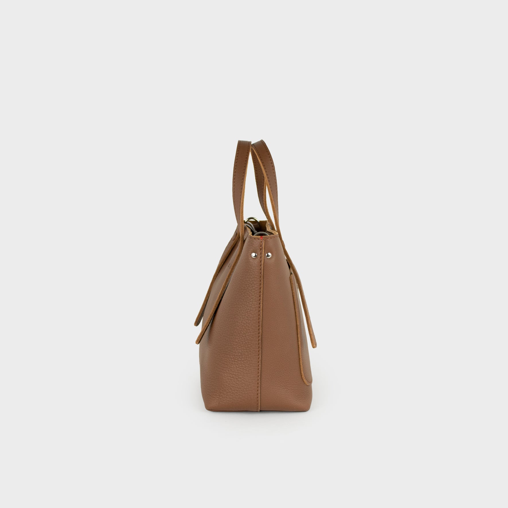 Leather Tote Bag Women Tan S - Jarana Syna