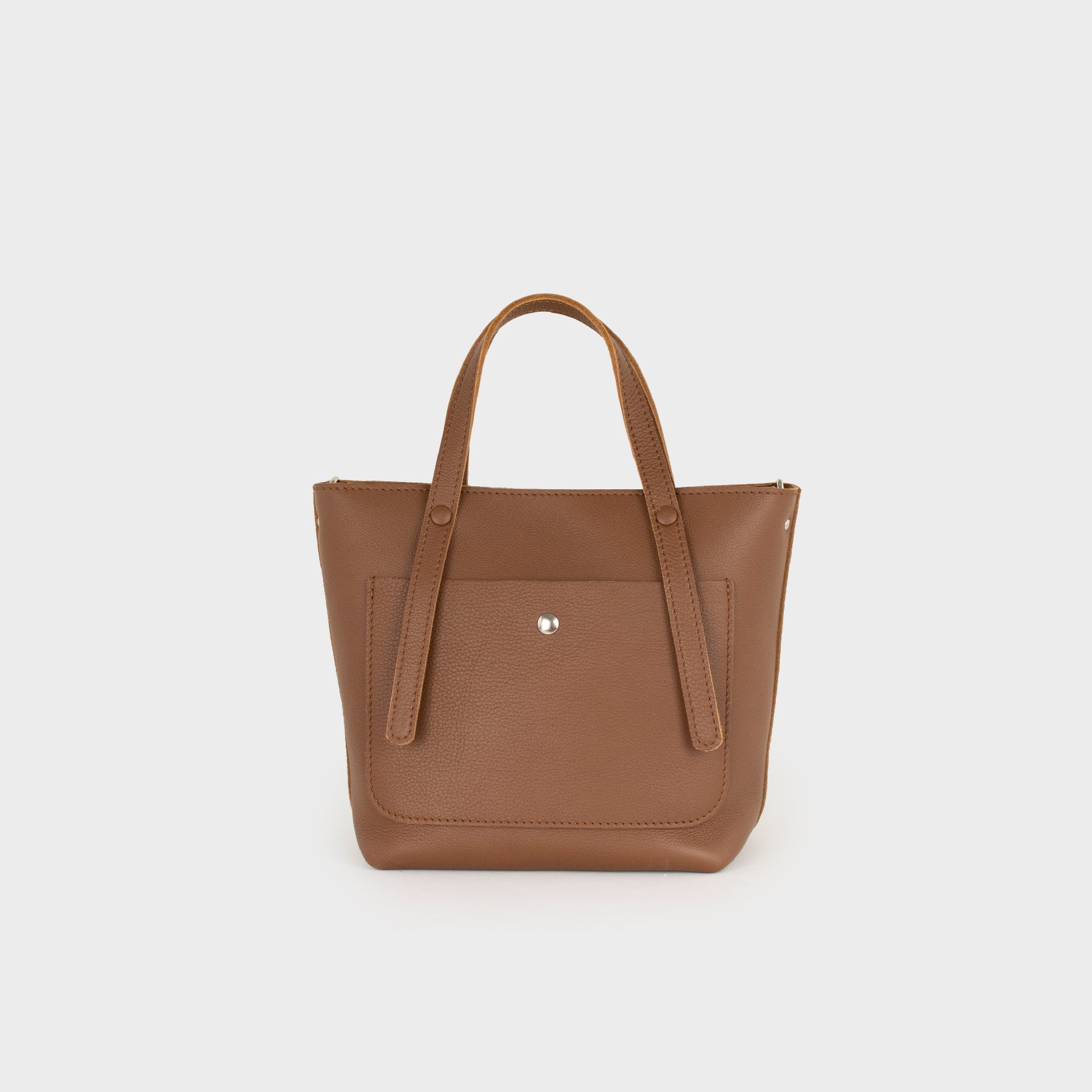 Leather Tote Bag Women Tan S - Jarana Syna