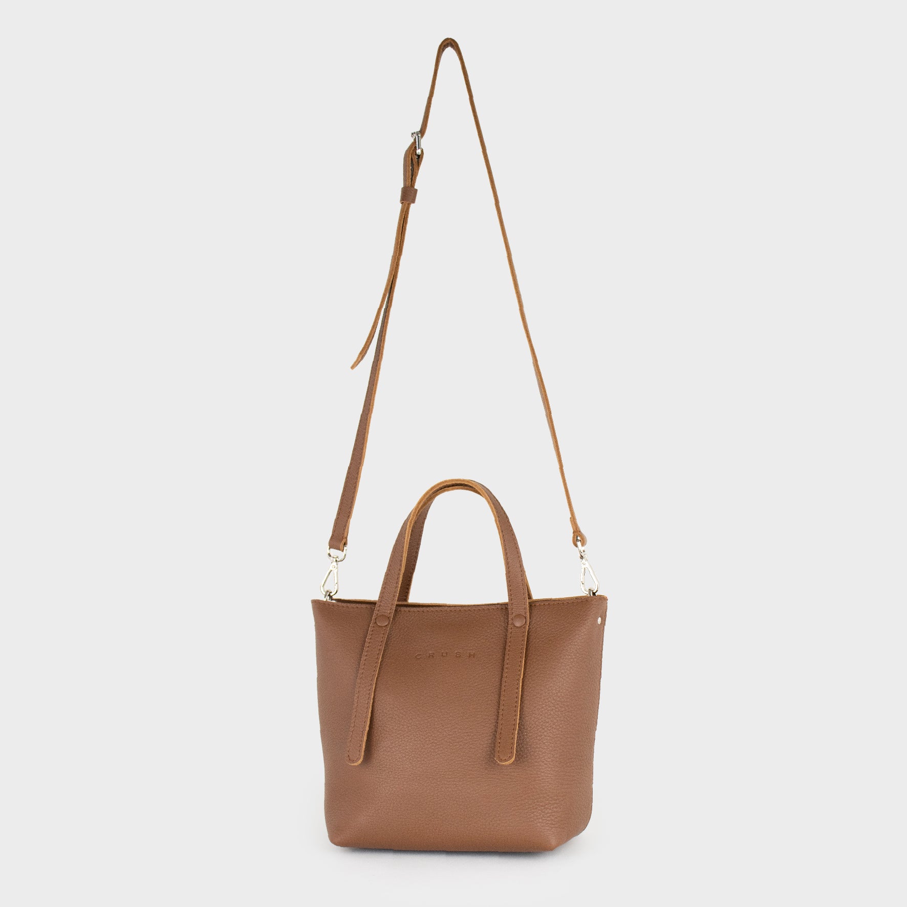 Leather Tote Bag Women Tan S - Jarana Syna